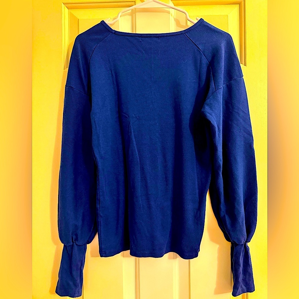 Michael Stars EUC Sz M “Misha” Top Blue - Picture 4 of 8